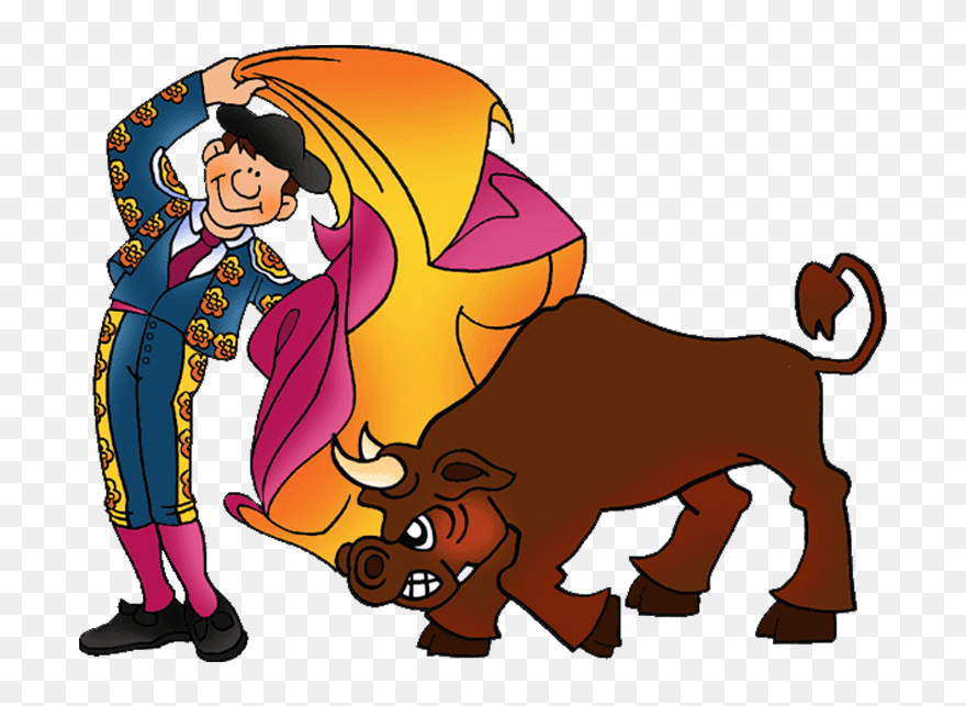 Vector Bull Fight - Clipart Spain - Png Download