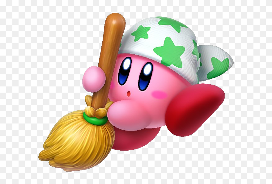 Kirby Star Allies Cleaning Clipart