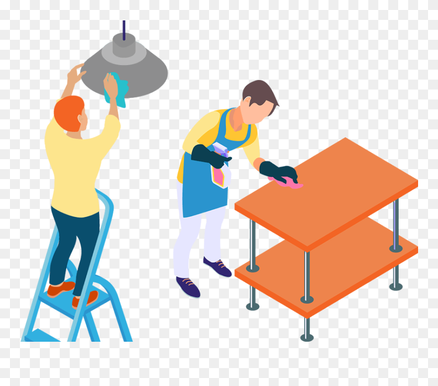 Cleaning Crew Art Table Clipart (5590927) PinClipart