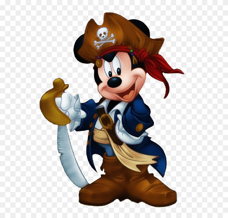 Pirate Mickey Clipart - Png Download
