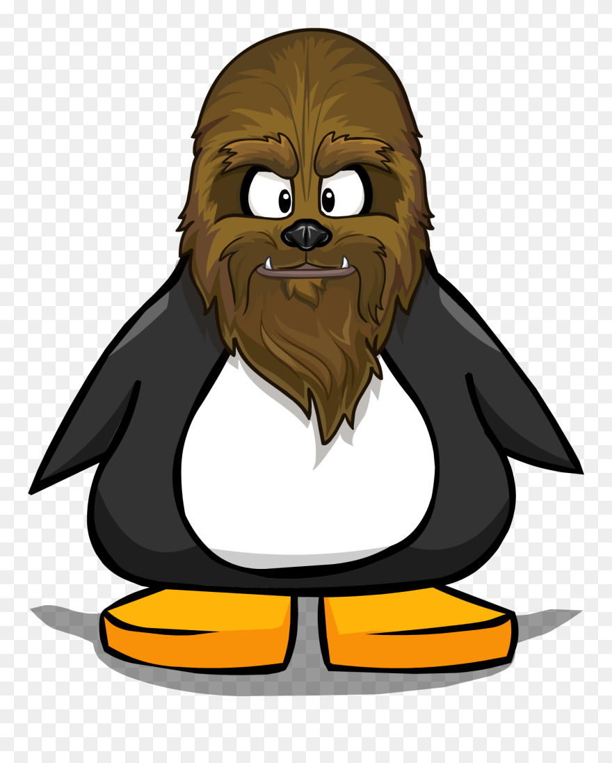 Image Wookie Mask Pc - Penguin With A Horn Clipart