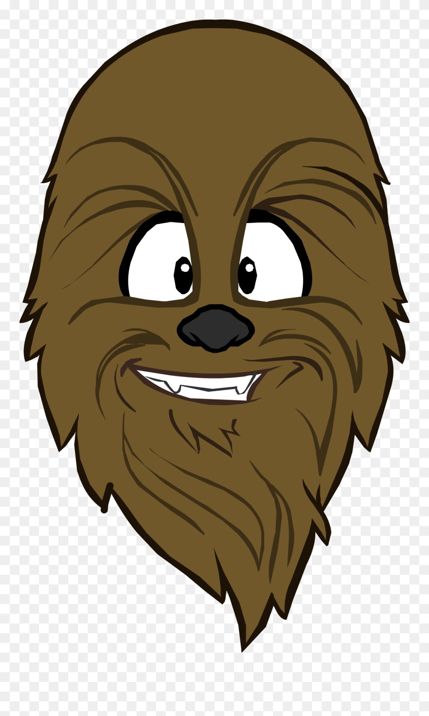 Chewbacca Head Png - Chewbacca Drawing Png Clipart