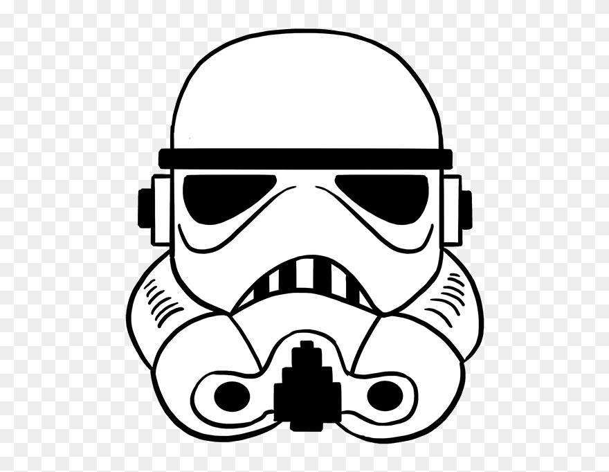Huge Collection Of "clone Trooper Helmet Drawing - Stormtrooper Drawing Clipart