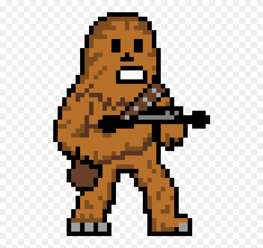 Star Wars Chewbacca Pixel Art Clipart