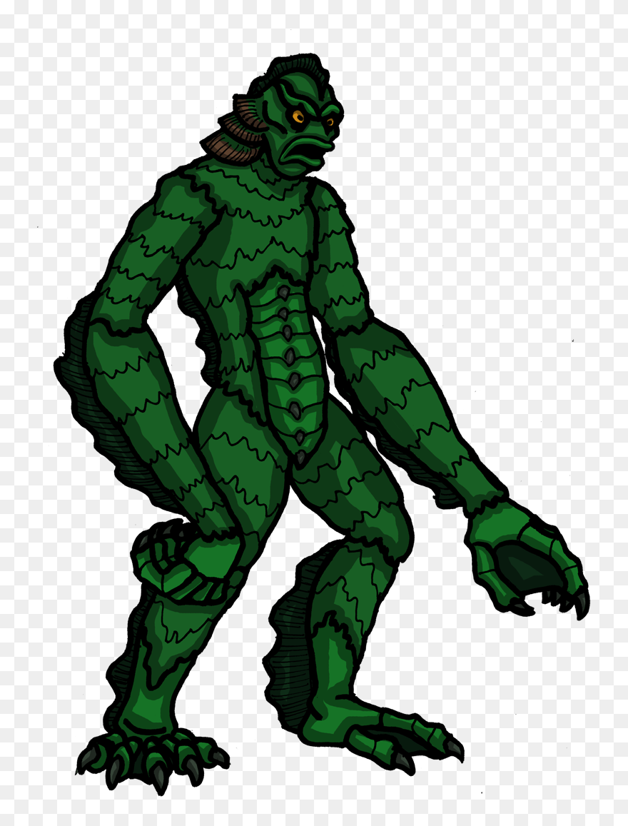 Gill Man - Illustration Clipart