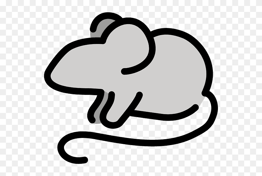 Mouse Emoji Clipart - Mouse Symbols Animal - Png Download