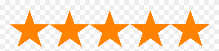 Five Orange Stars Clipart