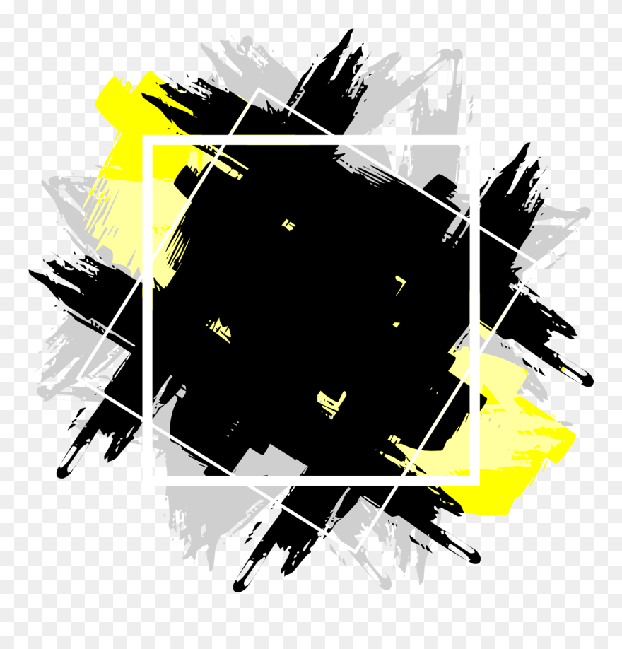 Photo Frame Vector - Frame Vetor Quadrado Png Clipart