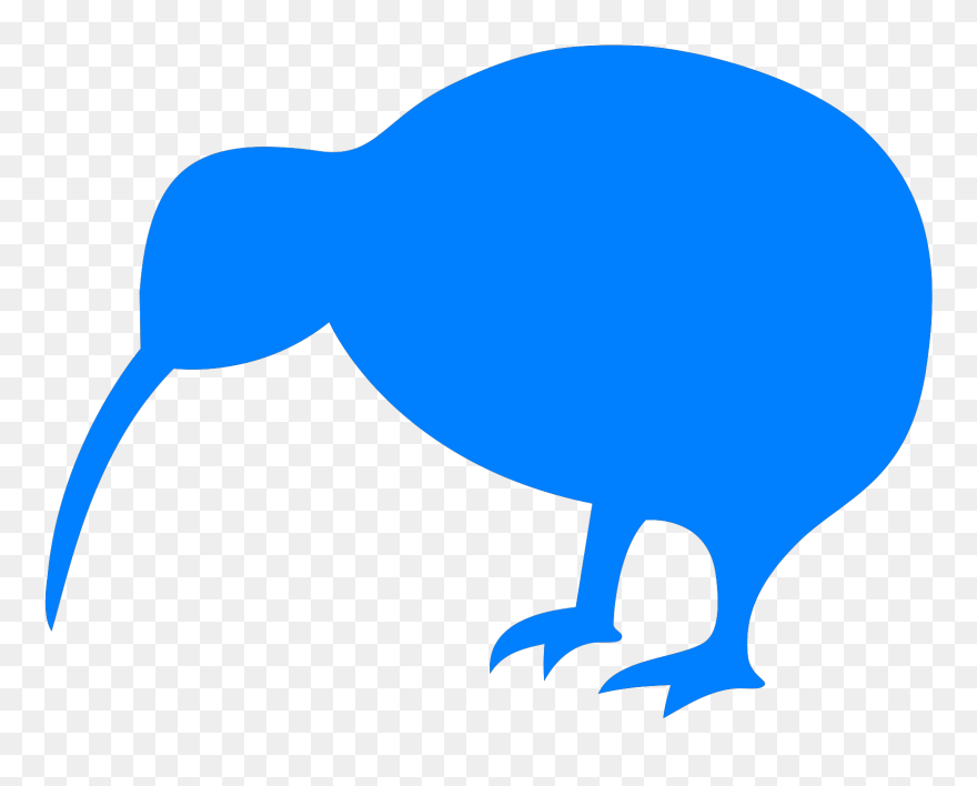Kiwi Bird Clipart Black And White - Png Download