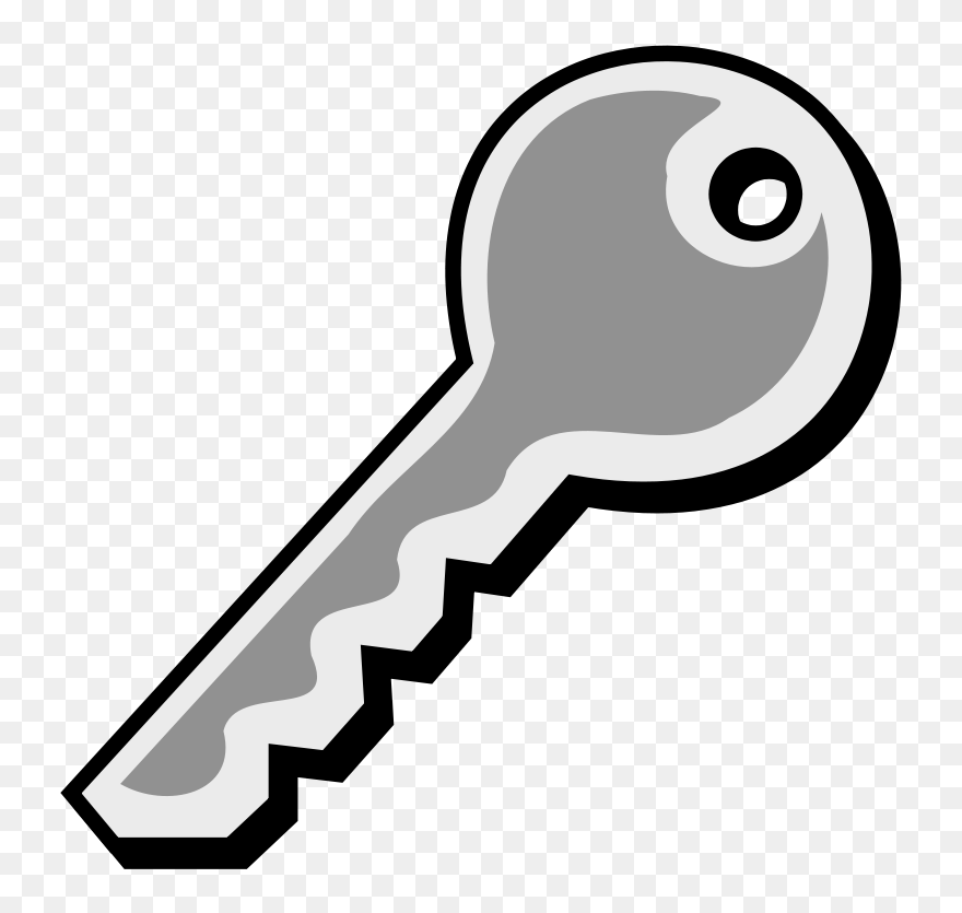 Key Clipart Black And White , Png Download - Key Clipart Transparent Png