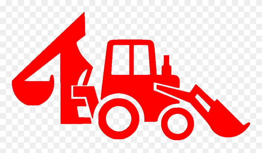 Transparent Excavator Clip Art - Backhoe Clipart - Png Download