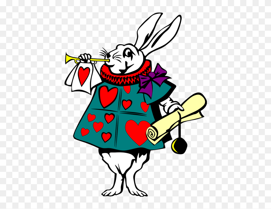 Alice In Wonderland Rabbit Png Images - Rabbit Alice In Wonderland Clip Art Transparent Png