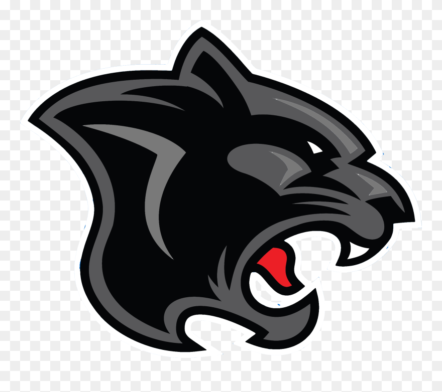 Oxford Brookes University Smiths Station High School - Black Panther Team Logo Clipart