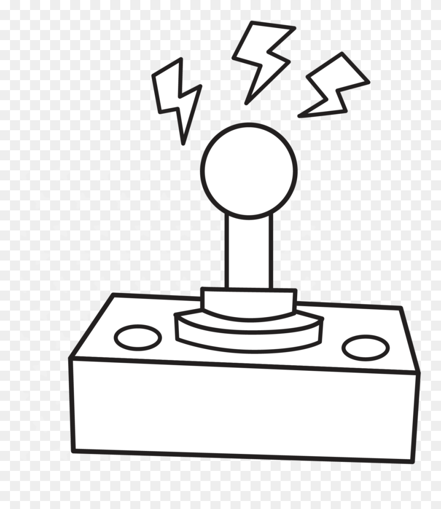 Video Game Controller Custom Cover Engraving - Line Art Clipart