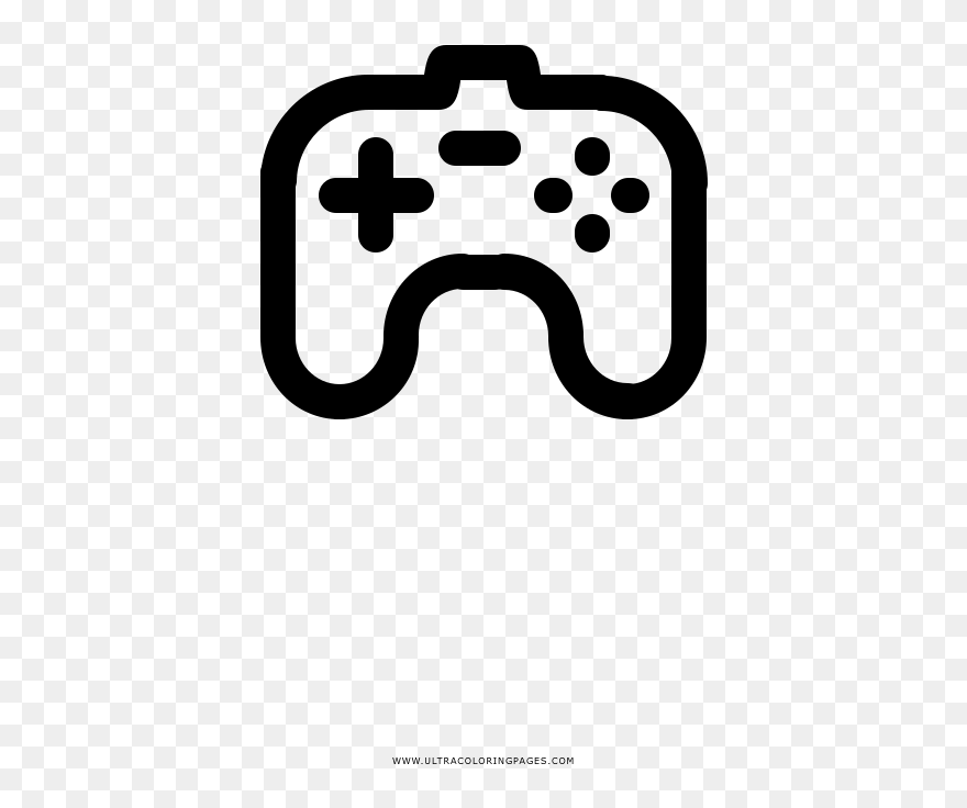 Video Game Controller Coloring Page - Game Controller Clipart