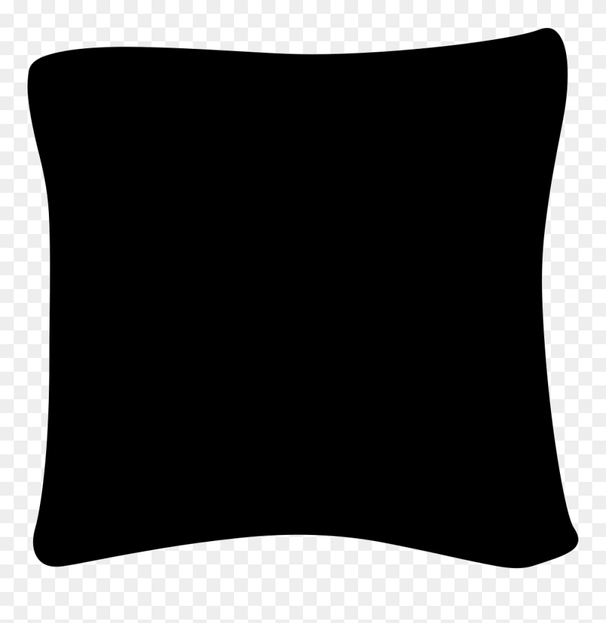 Black Pillow Png - Cushion Clipart