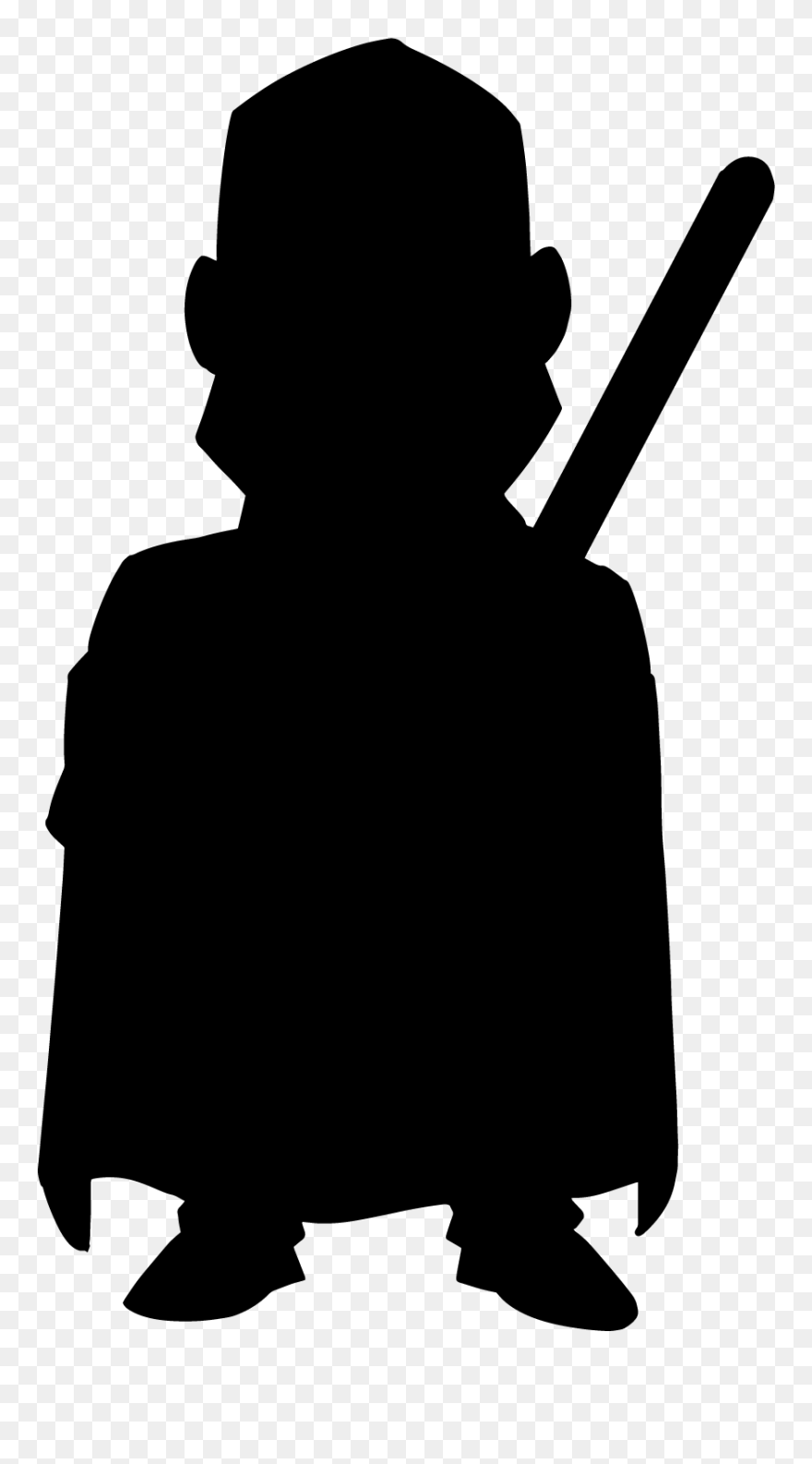 Silhouette Black White Outerwear Clip Art - Silhouette - Png Download