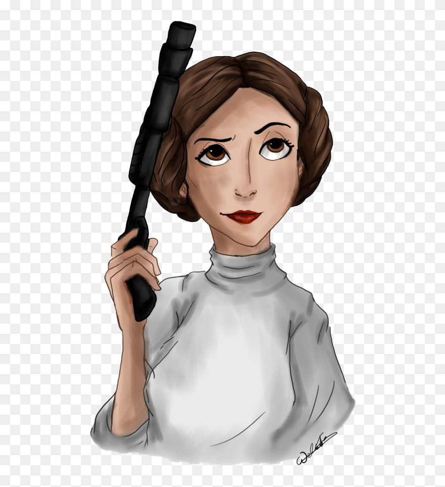 Princess Leia Png Transparent Picture - Star Wars Princess Leia Drawing Clipart