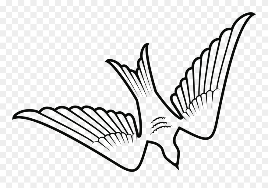 Monochrome Photography,tree,artwork - Transparent Background Vector Birds Png Clipart