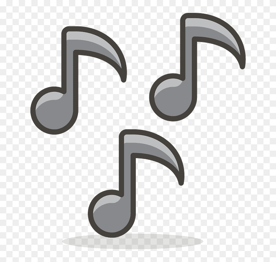 Musical Notes Emoji Clipart - Nota Musical Emoji Png Transparent Png