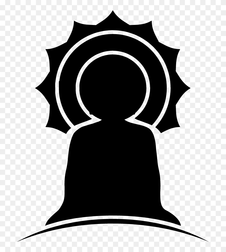 Buddha Silhouette Vector Graphics- - Accuweather Api Clipart