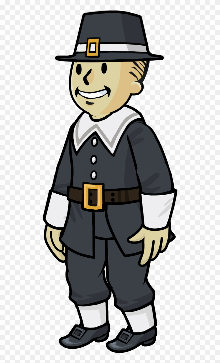 Pilgrim Clipart Dress - Pilgrim Outfit Png Transparent Png