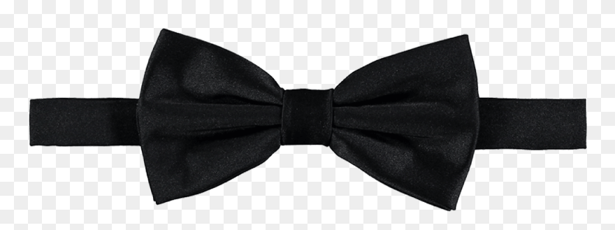 Bow Tie Necktie Tuxedo Satin Black Tie - Black Gucci Bow Tie Clipart