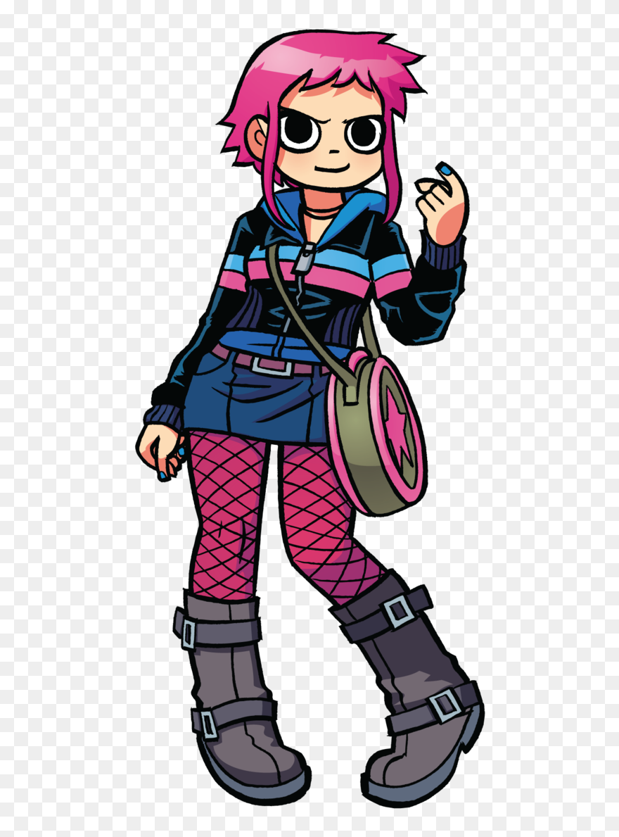 Ramona Flowers Scott Pilgrim Vs The World - Scott Pilgrim Ramona Flowers Comic Clipart
