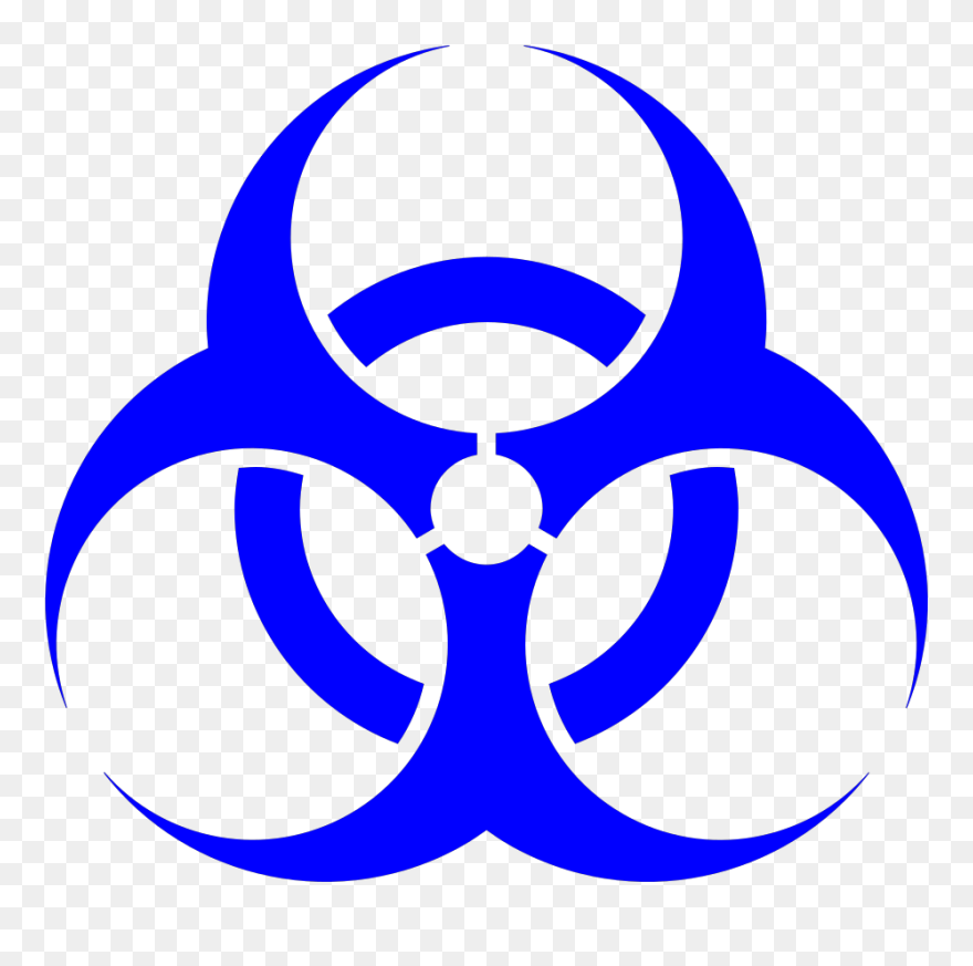 Nuclear Explosion Svg Clip Arts - Cartoon Biohazard Symbol - Png Download