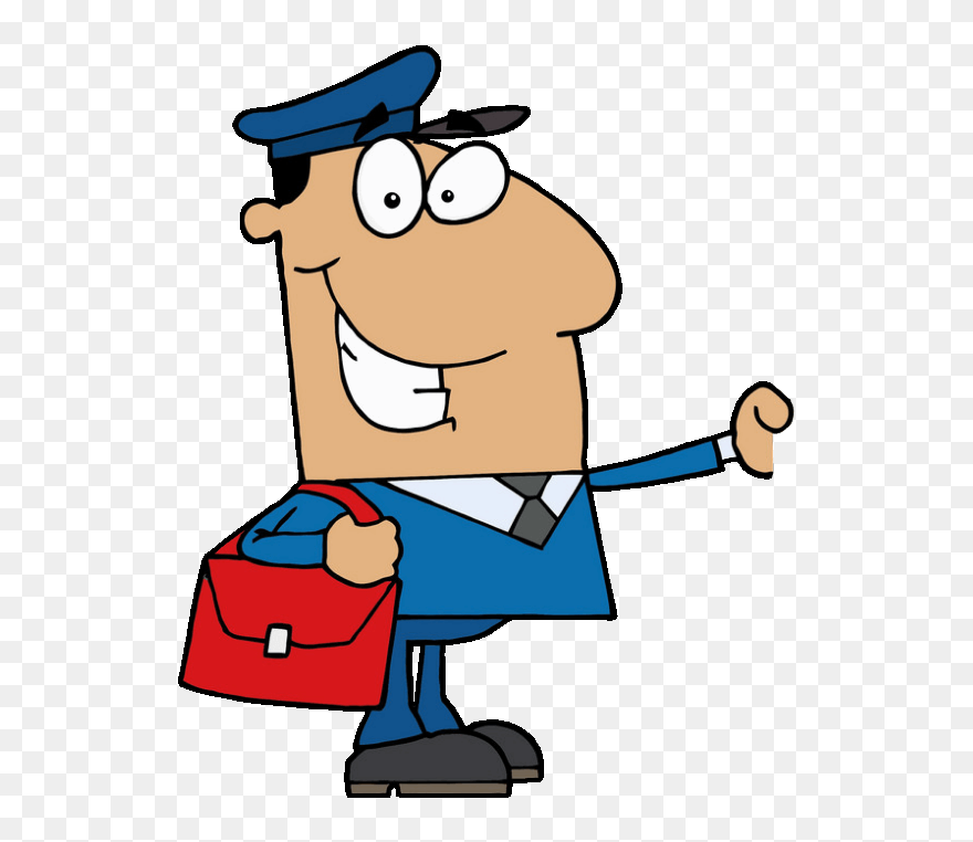 Transparent Mail Man Png - Mail Man Cartoon Clipart