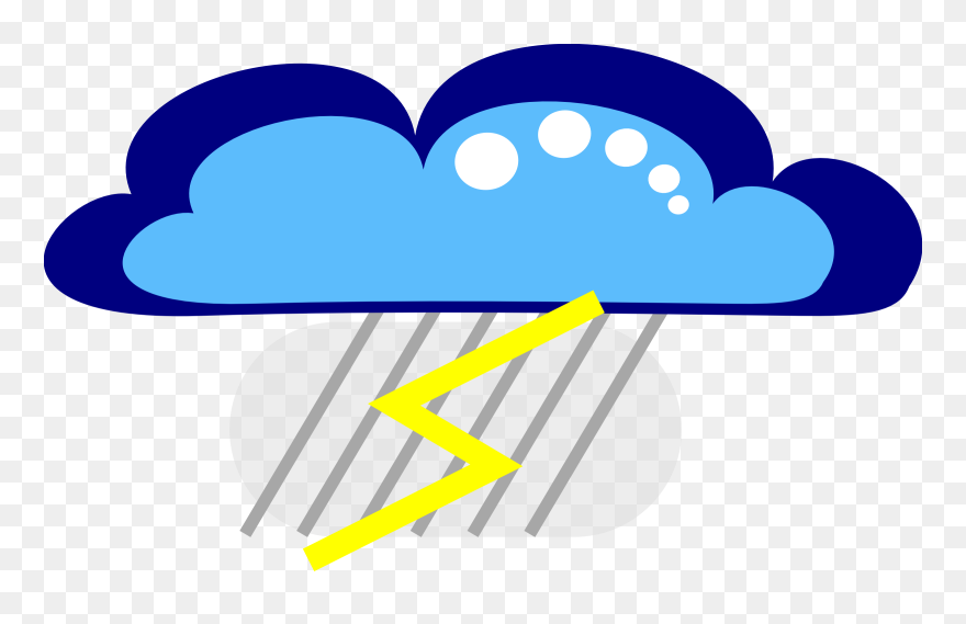Cloud Clipart - برق كرتون - Png Download