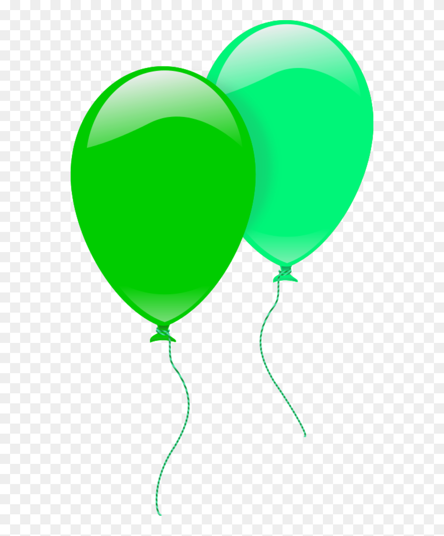Clipart Balloon Vector - Transparent Clipart Green Balloons - Png Download