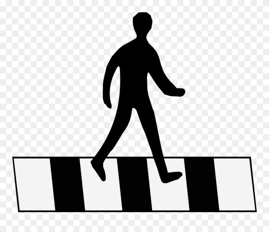 Text,shoe,human - Pedestrian Crossing Clip Art - Png Download