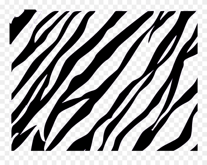 Black And White Zebra Stripes Clipart