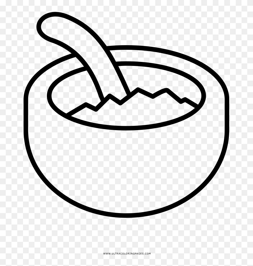Bowl Coloring Page - Grits Coloring Pages Clipart