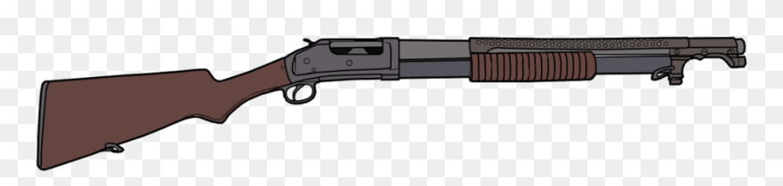 Assault Rifle Clipart Ww1 Gun - Winchester 1897 - Png Download