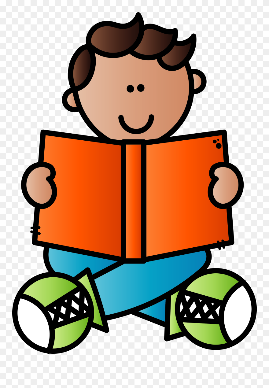 Boy Reading 1 C Clipart