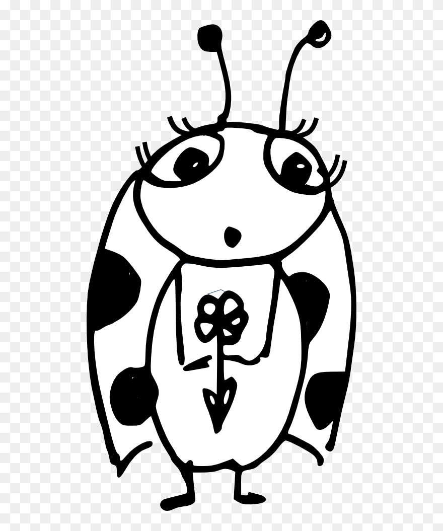 Free Digital Ladybug And Flower Scrapbooking Paper - Ladybird Beetle Clipart
