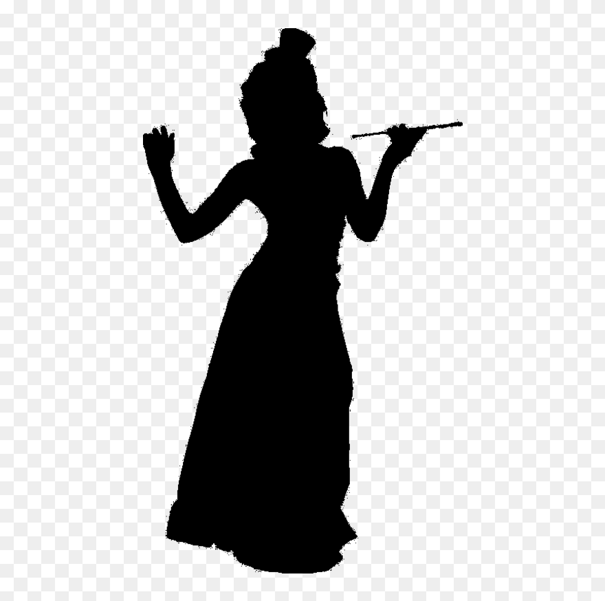 Clip Art Dress Character Silhouette Fiction - Silhouette - Png Download