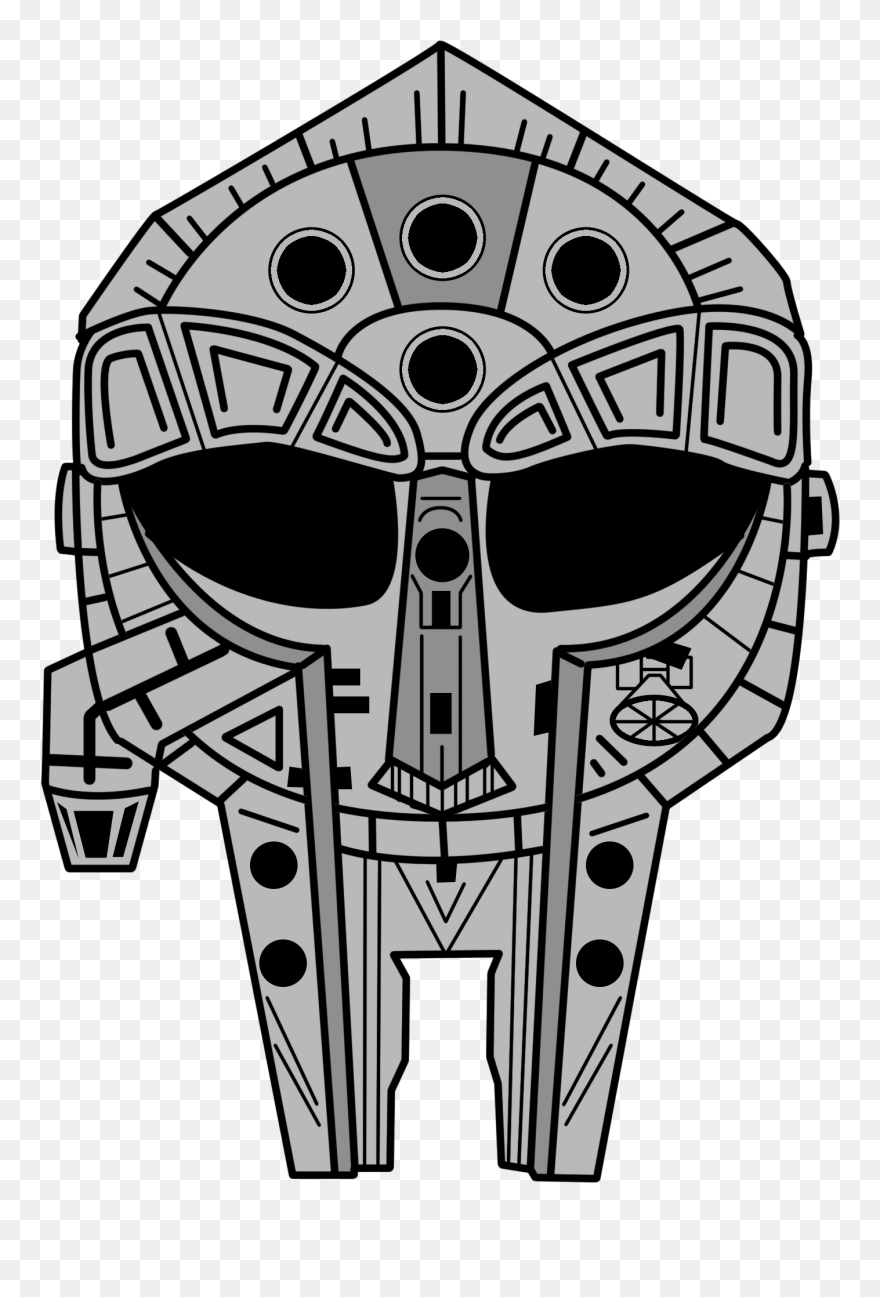 Image Of Millennium Falcon Doom - Illustration Clipart