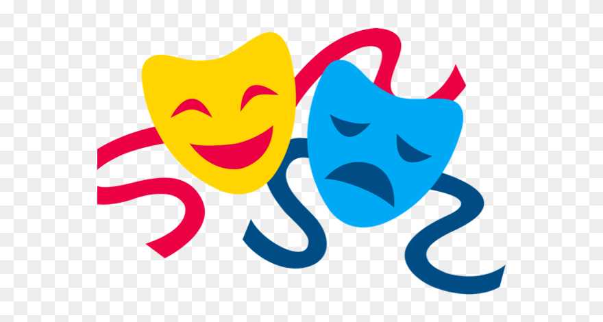 Transparent Background Theatre Masks Clipart - Png Download