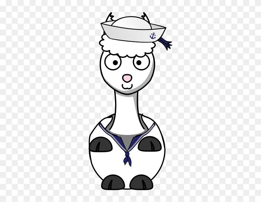 Alpaka 10 - Cute Cartoon Llama Clipart