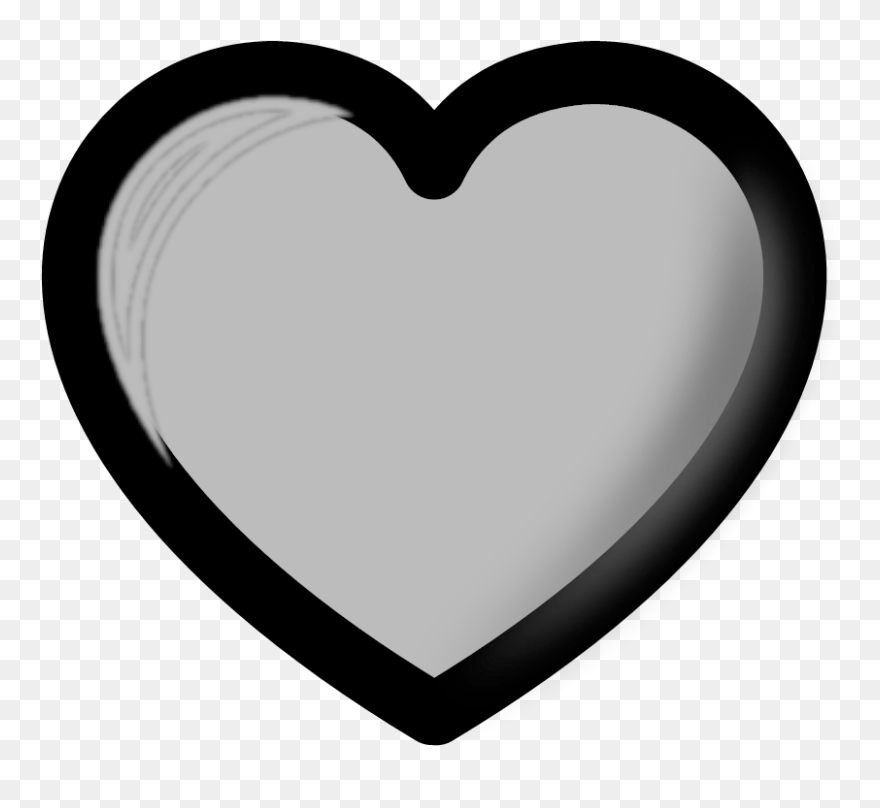 Grey Heart Clipart