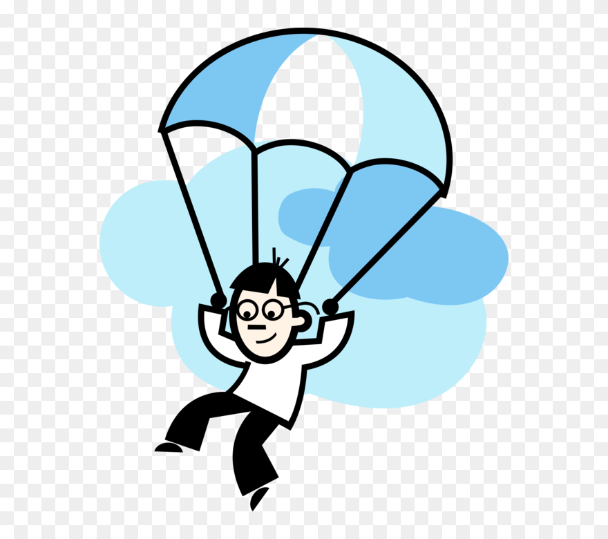 Transparent Parachute Clipart Png - Paragliding Clipart