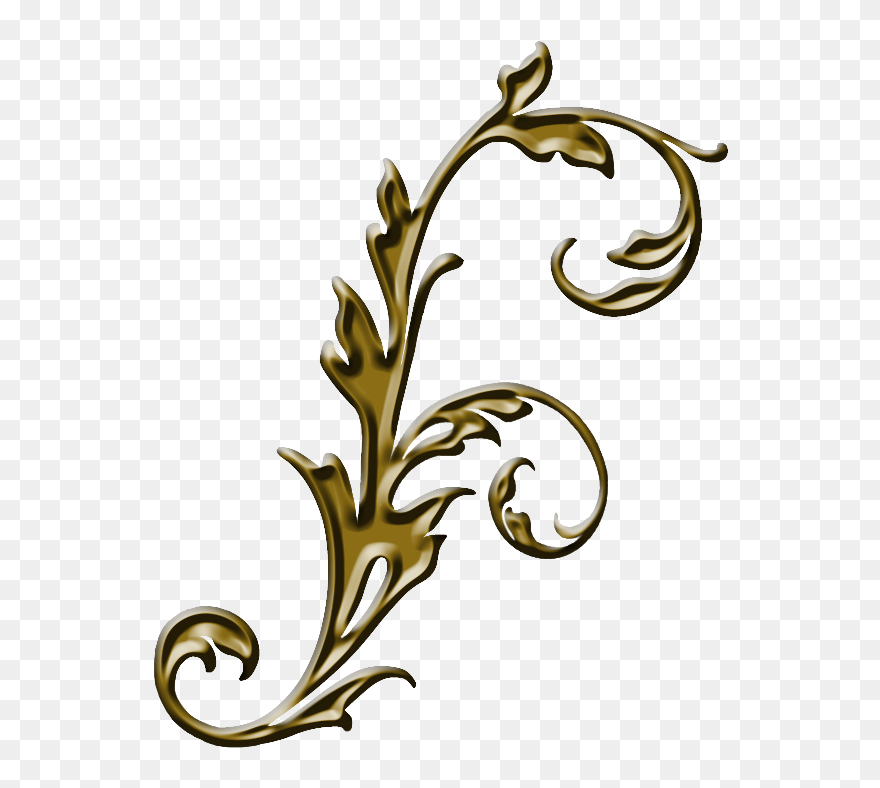 Free Corner Flourishes, Download Free Clip Art, Free - Ornamen Sudut Ke Kaligrafi Berwarna - Png Download