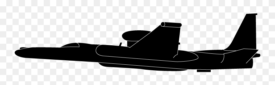 U 2 Plane Side View Clipart