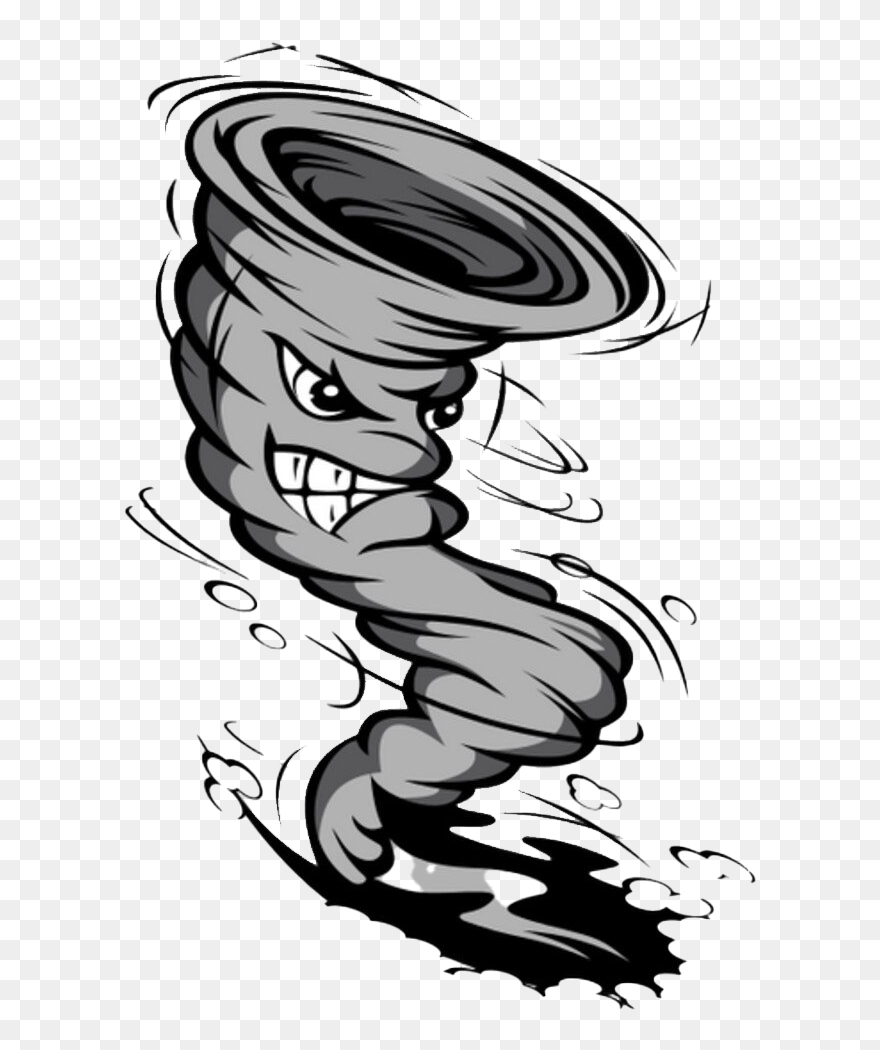 Tornado Png Pic Background - Cartoon Hurricane Clipart