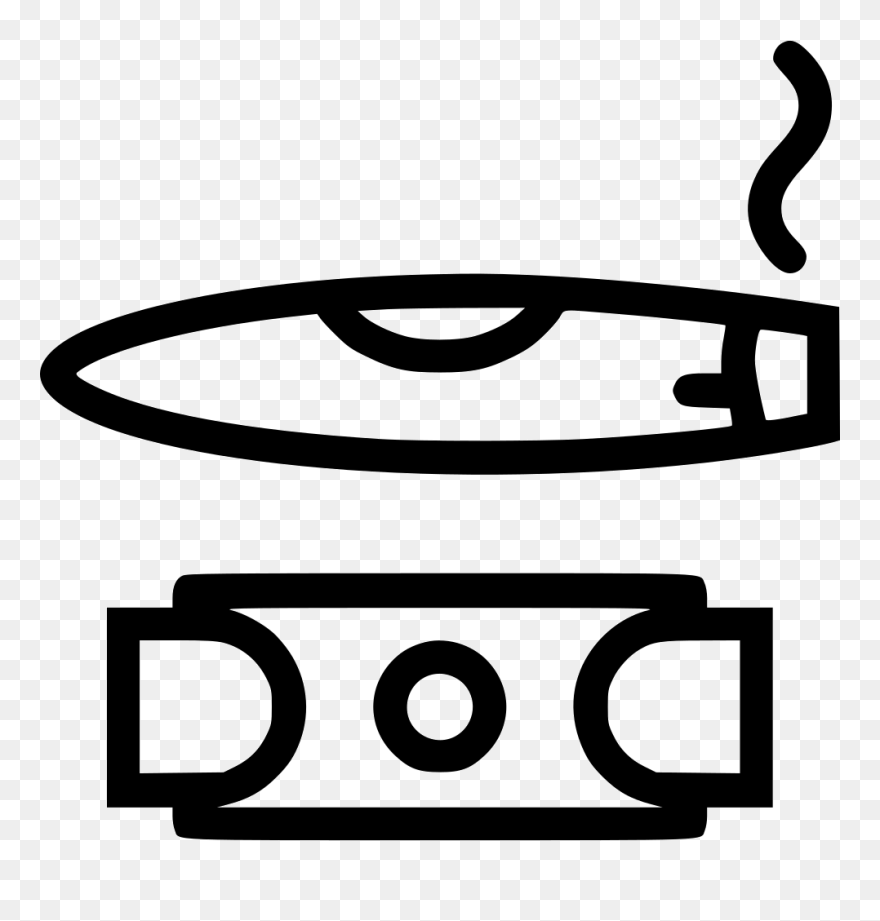 Cigar Svg Black And White - Scalable Vector Graphics Clipart