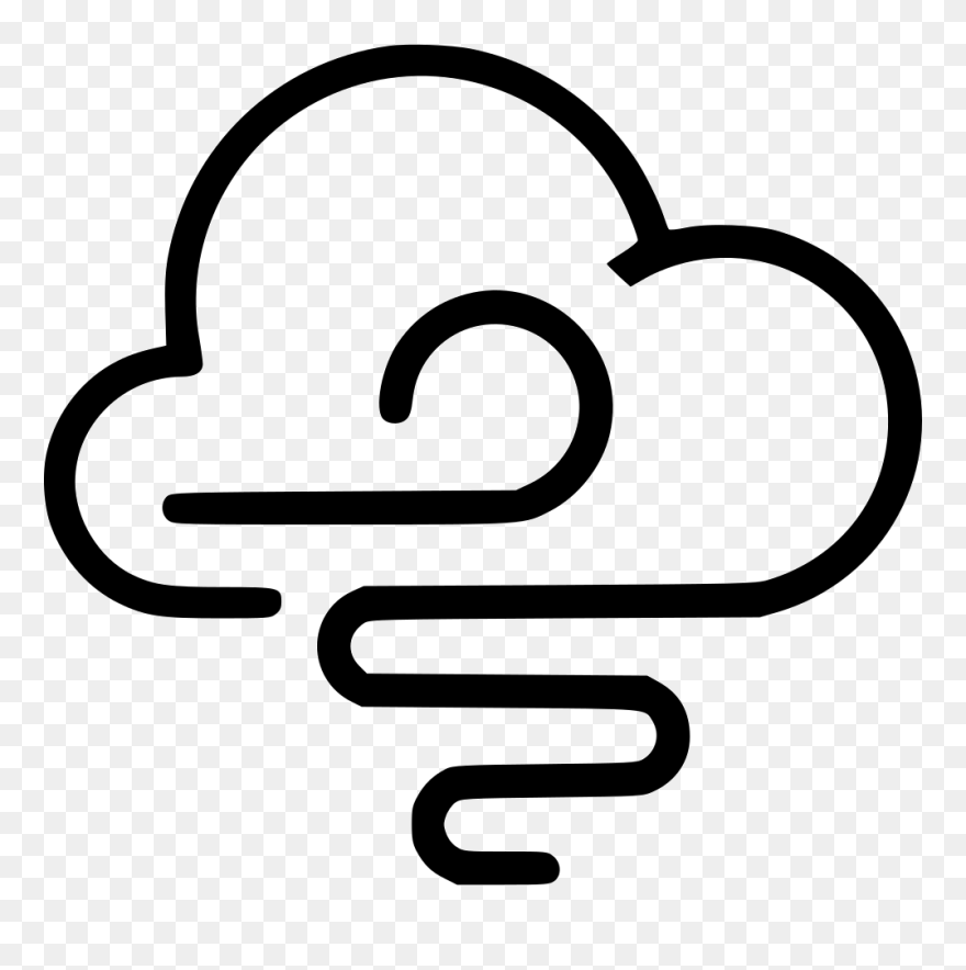 Tornado - Line Art Clipart