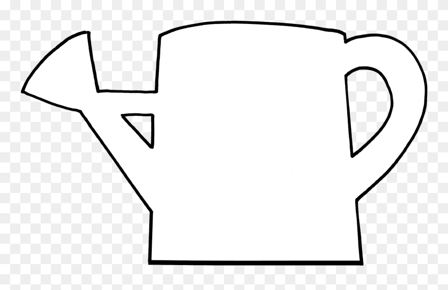 Watering Can Stencil Clipart